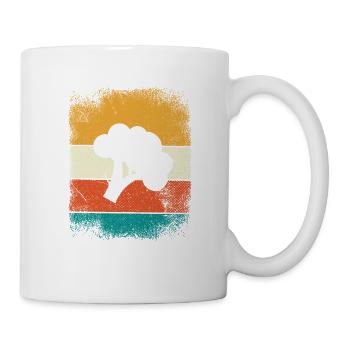 Broccoli Vegan Lover Retro Healthy Gift idea - Tasse - Weiß - Rechts