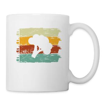 Broccoli Vegan Lover Retro Healthy Gift idea - Tasse - Weiß - Rechts
