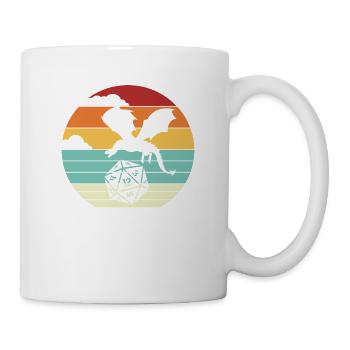 PnP RPG Jeu de rôle Tabletop Maître de jeu Pen - Mug blanc - blanc - Droite