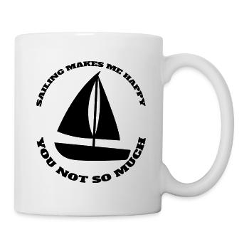 Sailing Ship Sail Boat Sailing Sailing Sailor Captain - Mug - white - Right