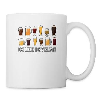 Ich liebe die Vielfalt - Tasse - Weiß - Rechts