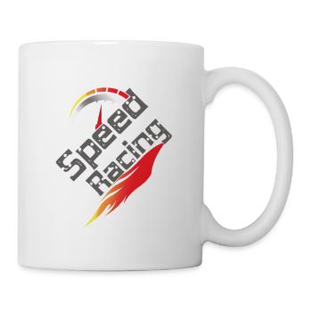 Course de vitesse - Mug blanc - blanc - Droite