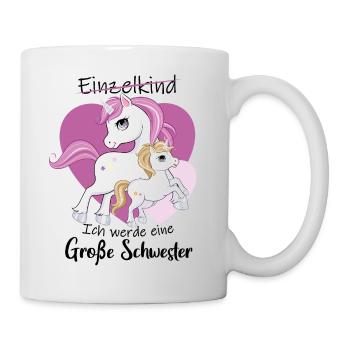 Ich Werde Eine Große Schwester 2023 - Tasse - Weiß - Rechts