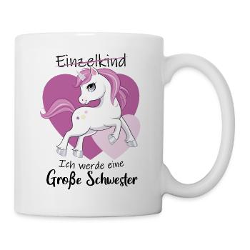 Ich Werde Eine Große Schwester 2023 - Tasse - Weiß - Rechts