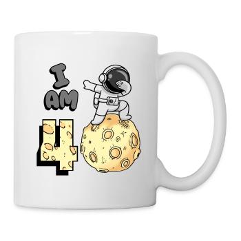 I am 4 room astronaut child Moon Walker 4. - Mug - white - Right