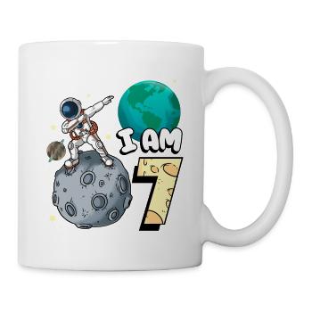 Je suis astronaute de 7 chambres enfant Moon Walker 7. - Mug blanc - blanc - Droite