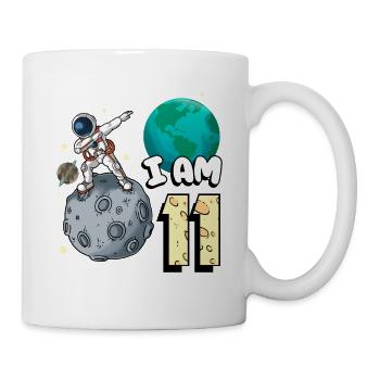 Je suis astronaute de 11 chambres enfant Moon Walker 11. - Mug blanc - blanc - Droite