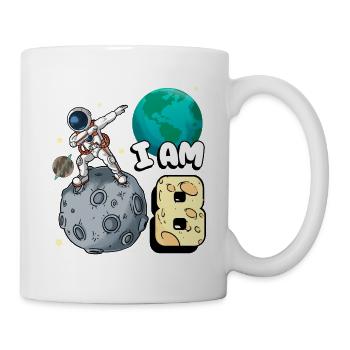 Je suis astronaute de 8 chambres enfant Moon Walker 8. - Mug blanc - blanc - Droite