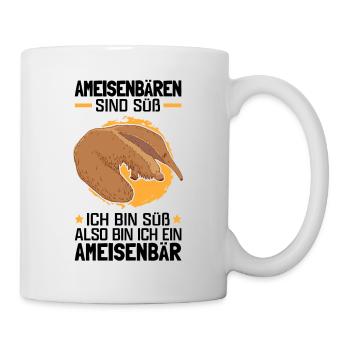 Ameisenbären sind süß Ameisenfresser - Tasse - Weiß - Rechts