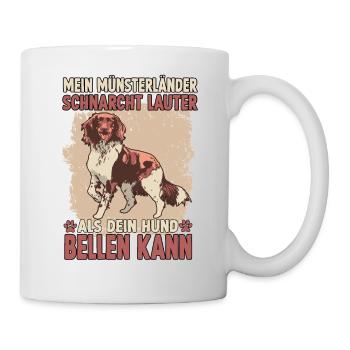 Kleiner Münsterländer Hundeliebhaber Münsterländer - Tasse - Weiß - Rechts