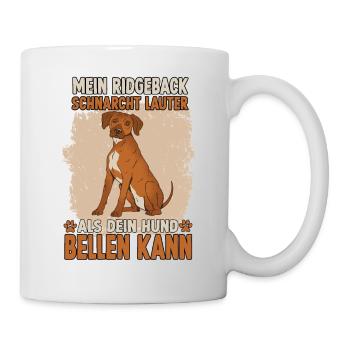 Hundehalter Training Rhodesian Ridgeback Hunde - Tasse - Weiß - Rechts