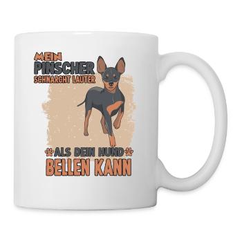 Hundehalter Training Pinscher Hundesport Pinscher - Tasse - Weiß - Rechts