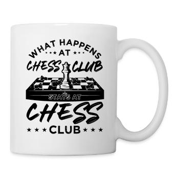 What Happens At Chess Club Stays At Chess Club - Mug - white - Right