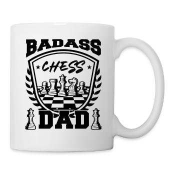 Badass Chess Dad - Tasse - Weiß - Rechts