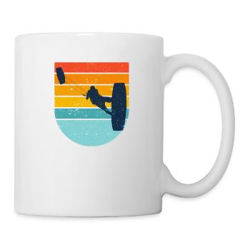 Kiteboard Silhouette Kitesurf Kiteboarding Kite - Mug - white - Right