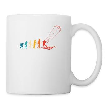 Lustiges Kitesurfen Kite Surfing Evolution - Tasse - Weiß - Rechts