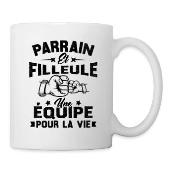 Parrain et Filleule une Équipe pour la Vie - Mug blanc - blanc - Droite