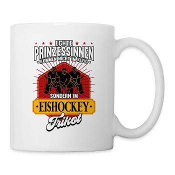 Eishockey Frauen Eishockeyspielerin - Tasse - Weiß - Rechts