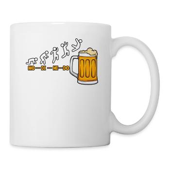 Montag Dienstag Mittwoch Donnerstag Freitag Bier - Tasse - Weiß - Rechts