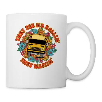 Ils me voient Rollin' Ils waitin' Chauffeur de bus - Mug blanc - blanc - Droite