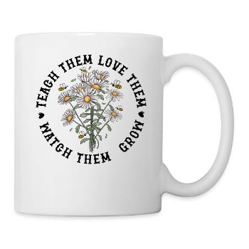 Enseignez-leur à les aimer Regardez-les devenir drôles - Mug blanc - blanc - Droite