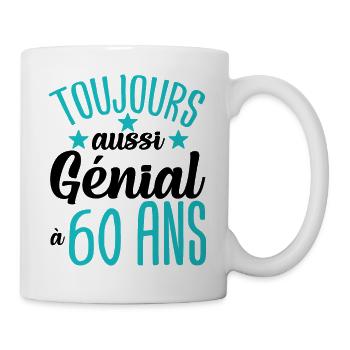 Je n'ai pas 60 ans cadeau humour anniversaire - Mug blanc - blanc - Droite