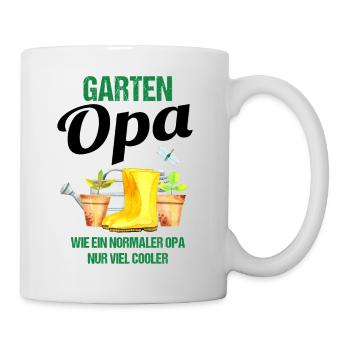 Garten Opa Lustiger Spruch Geschenk Herren - Tasse - Weiß - Rechts