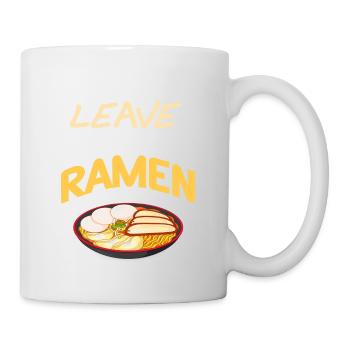 Je veux juste partir et manger des ramen funny design - Mug blanc - blanc - Droite