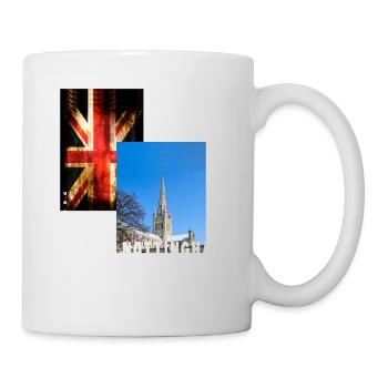 Nottingham England UK Stadt Skyline Heimat Liebe - Tasse - Weiß - Rechts