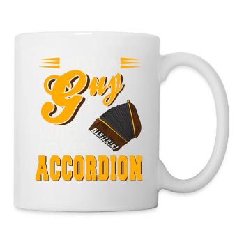 Juste un gars qui aime l’accordéon T-Shirt génial - Mug blanc - blanc - Droite