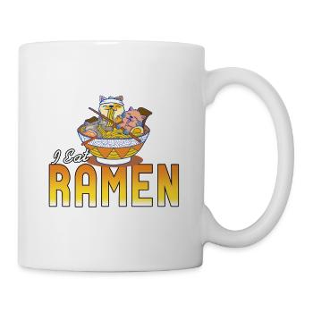 N’a pas besoin d’une vie je mange des ramen drôles d’amoureux des ramen - Mug blanc - blanc - Droite