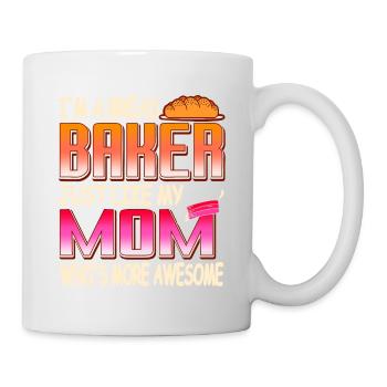 Je suis un boulanger de pain tout comme ma mère Thé génial - Mug blanc - blanc - Droite