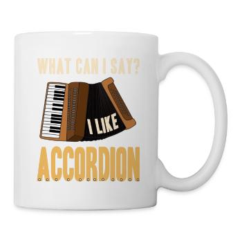 Que puis-je dire? J’aime l’accordéon drôle T-Shirt - Mug blanc - blanc - Droite