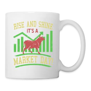 Rise And Shine It's A Market Day! Vintage Tea - Mug - white - Right