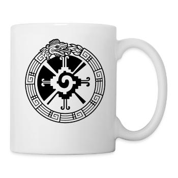 Quetzalcoatl Ouroboros Hunab Ku Ometeotl Azteke - Mug blanc - blanc - Droite