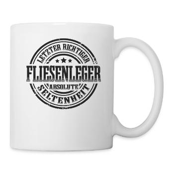 Letzter Fliesenleger Absolute Seltenheit - Tasse - Weiß - Rechts