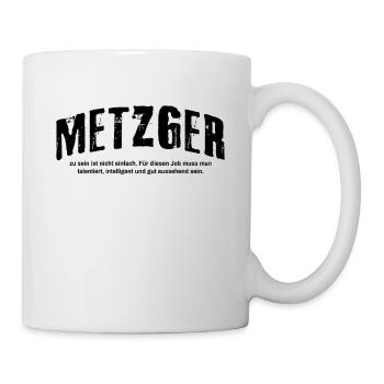 Metzger zu sein ist nicht einfach Fleischer - Tasse - Weiß - Rechts