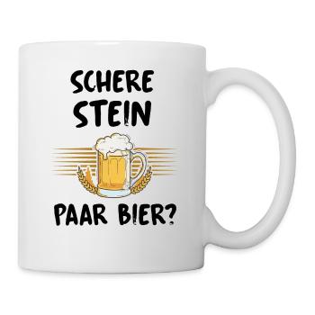 ? Lustiger Bier Spruch - Tasse - Weiß - Rechts