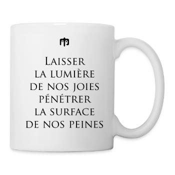 joie - Mug blanc - blanc - Droite
