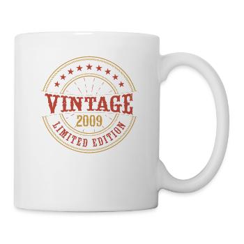 Vintage 2009 Vintage Anniversaire Idée Cadeau 2009 - Mug blanc - blanc - Droite