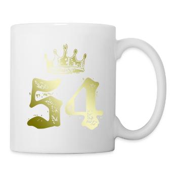 54 Couronne de numéros - Mug blanc - blanc - Droite