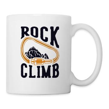 Rock Climb Sportklettern Speedklettern Kraxler - Tasse - Weiß - Rechts