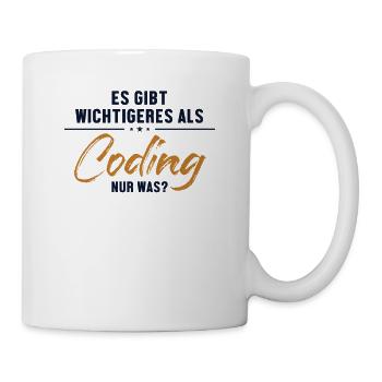 Plus important que le codage Ingénieur logiciel - Mug blanc - blanc - Droite