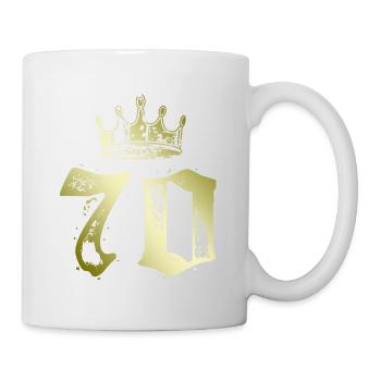 70 Number crown - Mug - white - Right