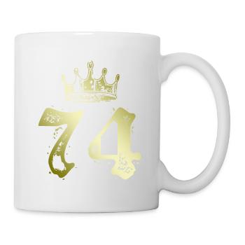 74 Couronne numérique - Mug blanc - blanc - Droite