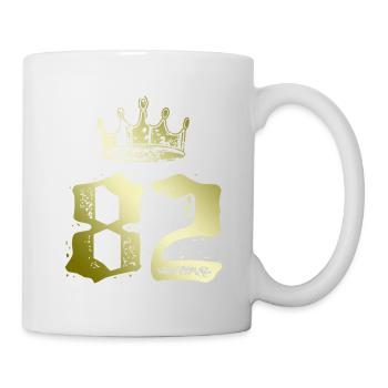 82 Couronne numérique - Mug blanc - blanc - Droite