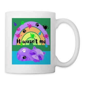 It wasn't me - racoon - - Mug - white - Right