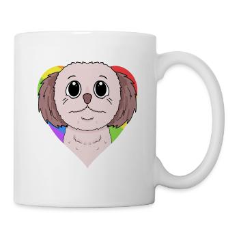 Shih Tzu Hund - Tasse - Weiß - Rechts