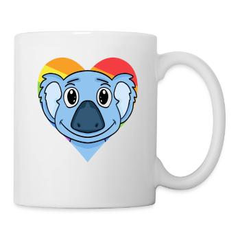 LGBT Tier Koala Regenbogen - Tasse - Weiß - Rechts
