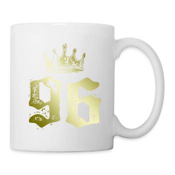 96 Couronne numérique - Mug blanc - blanc - Droite